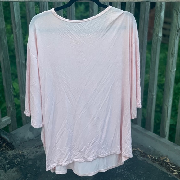 Boohoo Light Pink Oversized T-Shirt - Picture 3 of 3